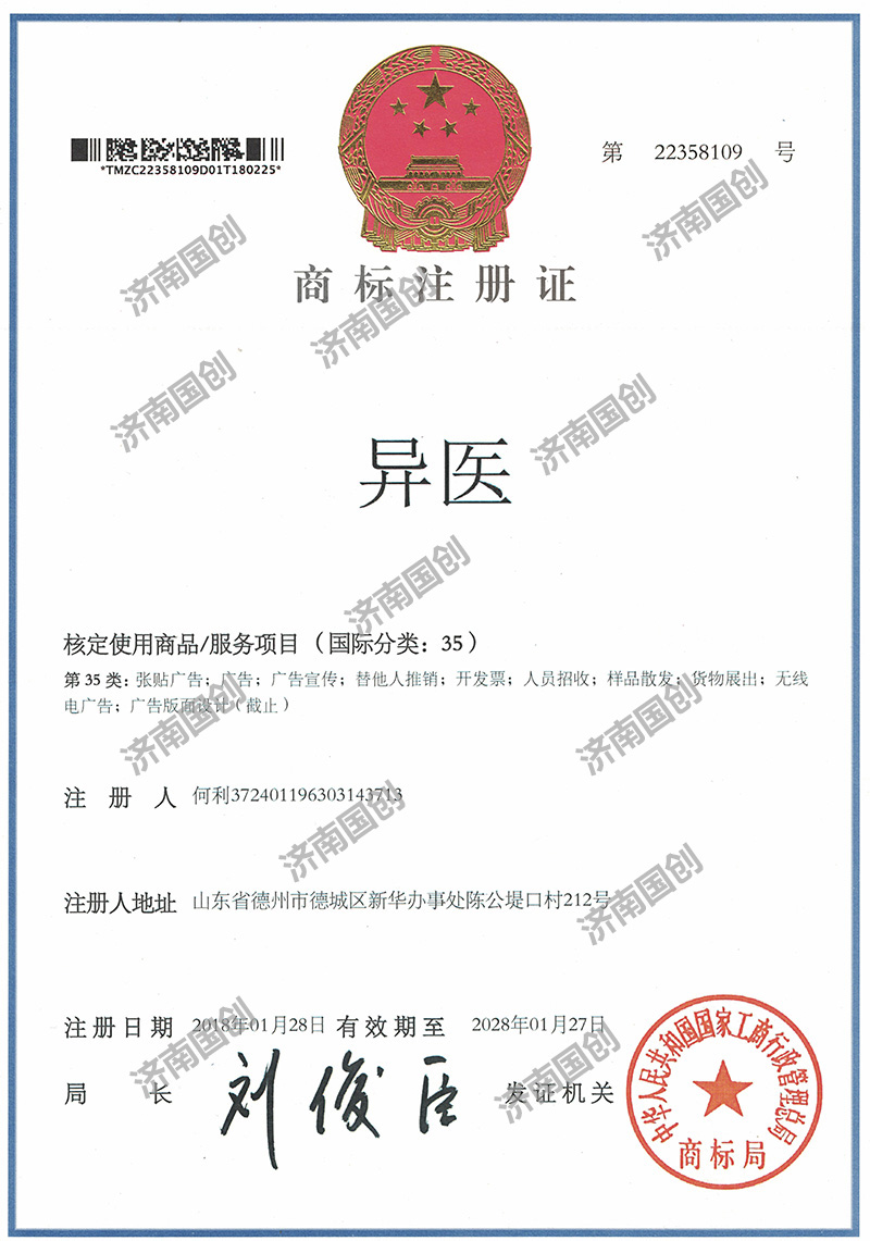 异医-济南国创商标注册